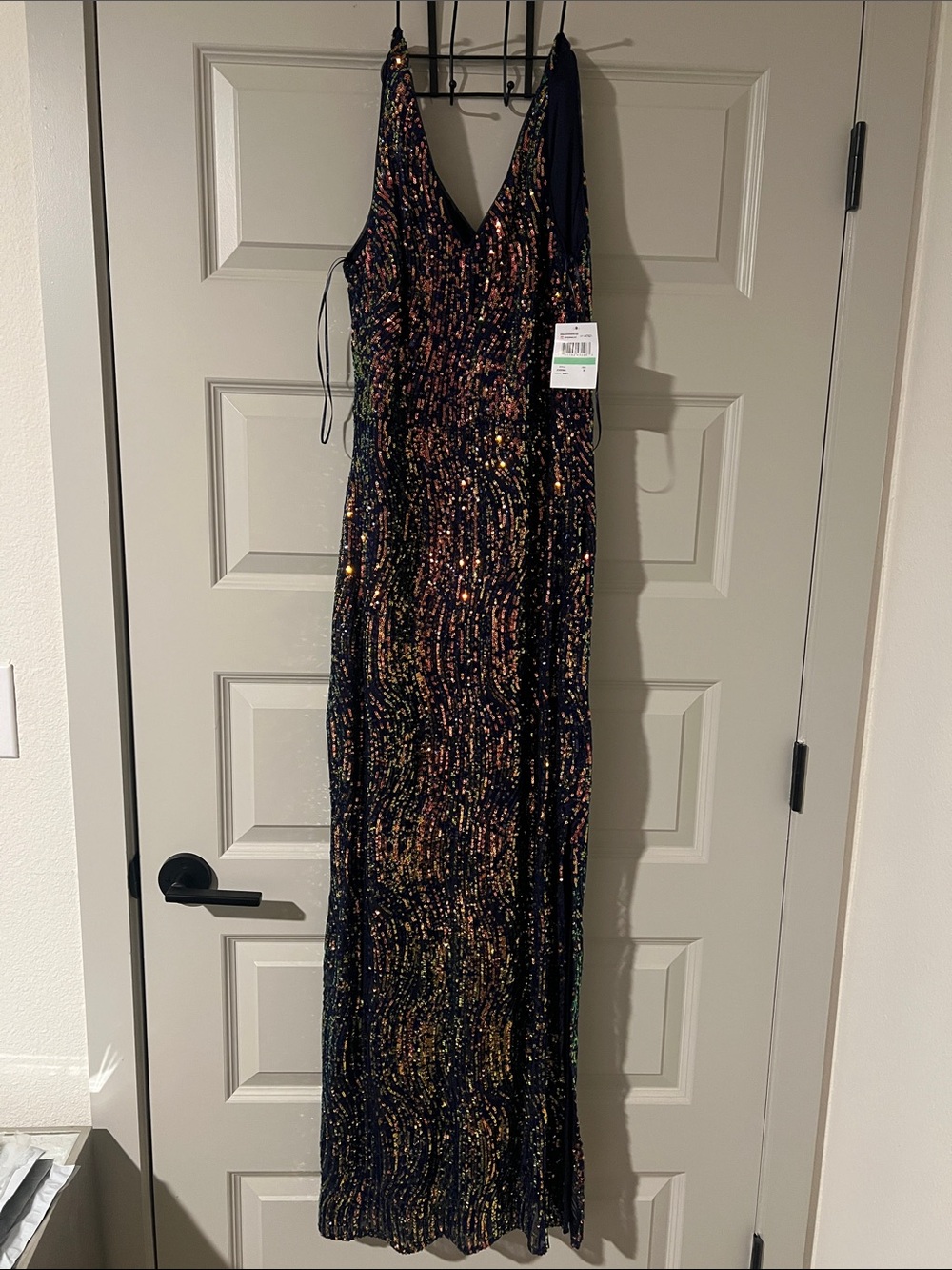 Sequins halter gown NWT